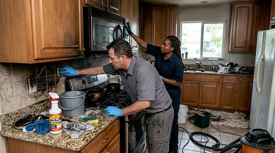 How to Clean Up After a Kitchen Fire